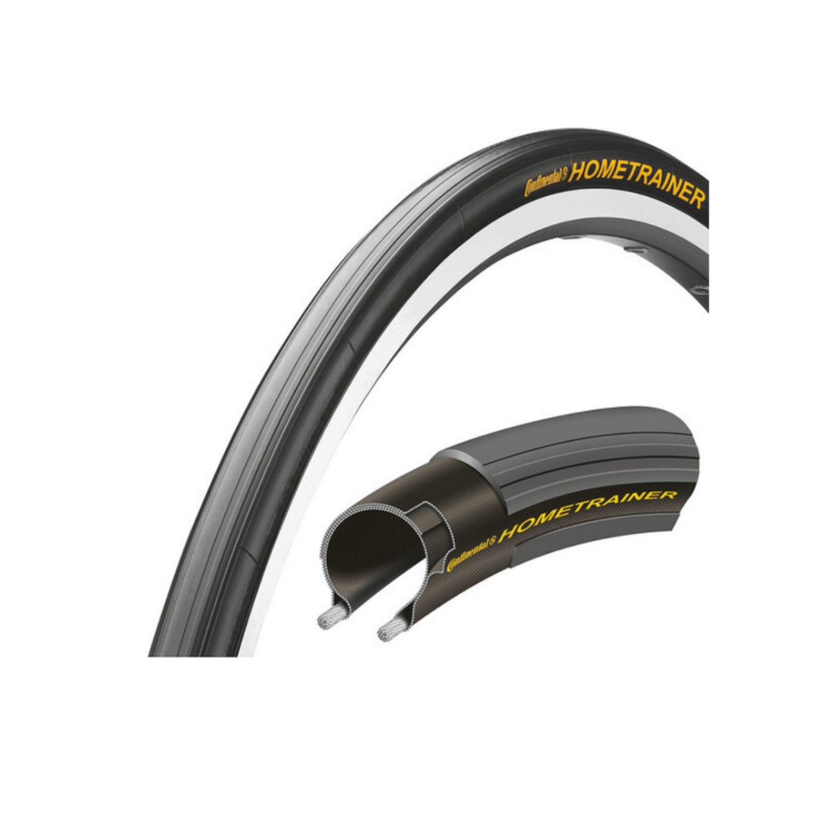 Continental HomeTrainer II 700x23mm HomeTrainer II Roller Tyre, Colour Black