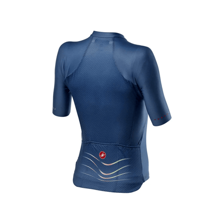 Maillot Cyclisme Femme Castelli Rosso Corsa - XL - Blanc/rose Manches Courtes