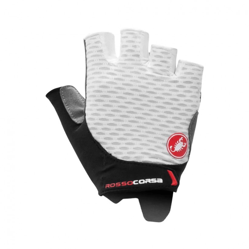 Castelli Rosso Corsa 2 Gloves White Black Women