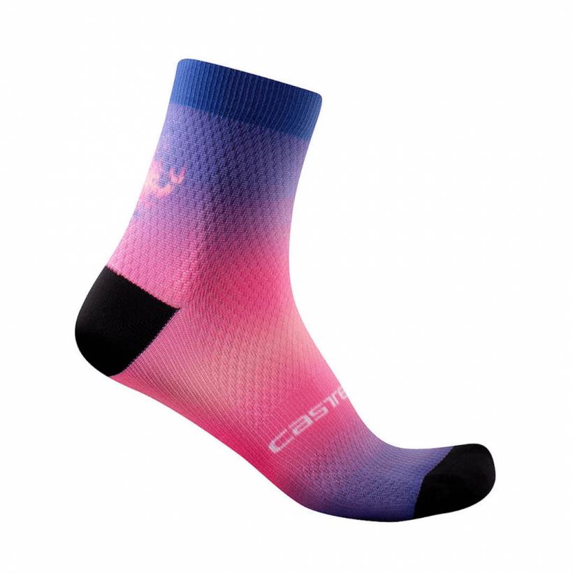 Castelli Gradient 10 W Socks Pink Lilac Black Woman