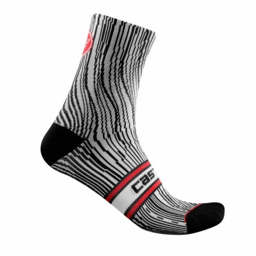 Chaussettes Castelli Illusione Noir Blanc Femme