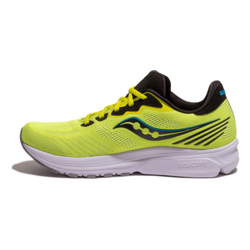 Sapatos Saucony Ride 14 Amarelo Preto SS21