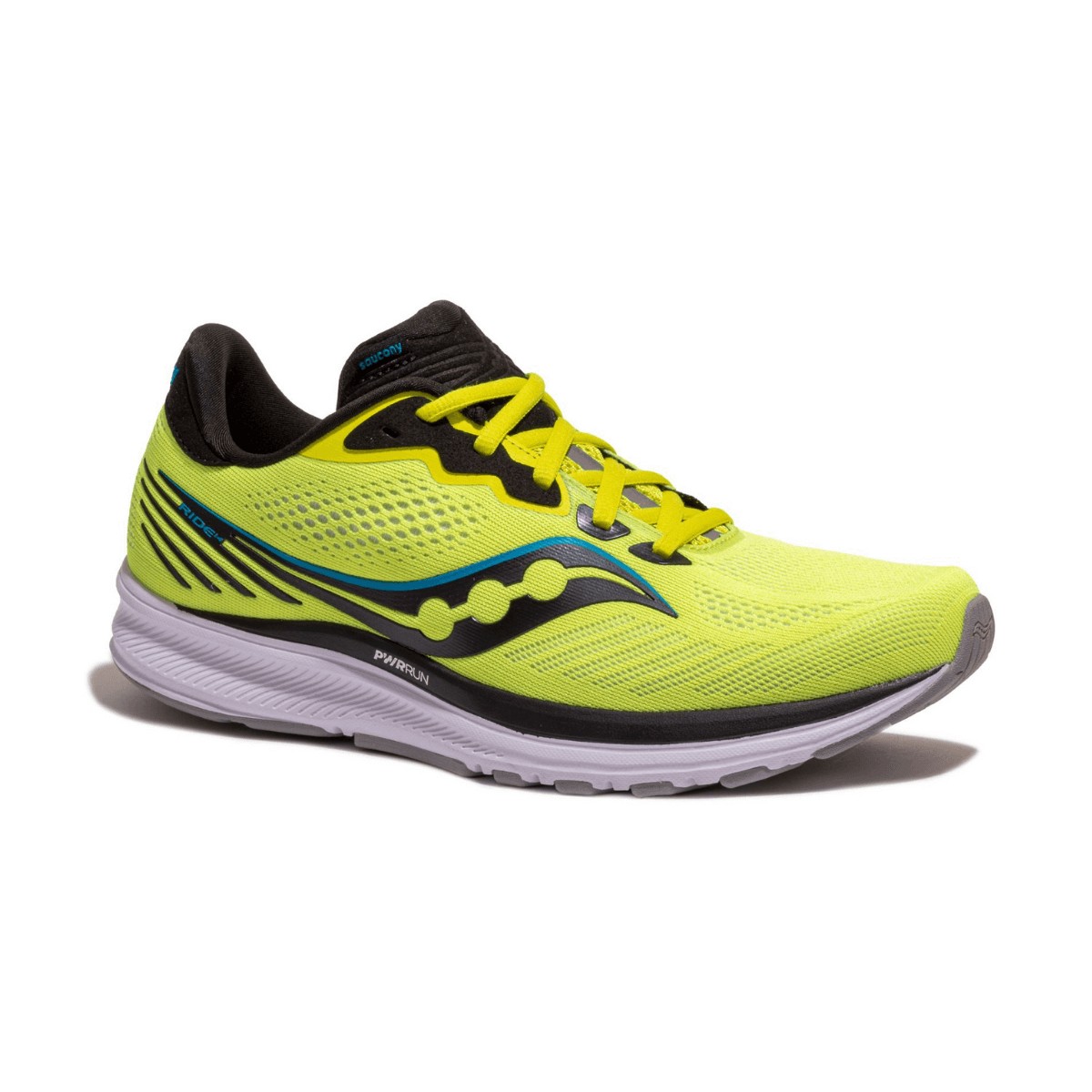 Saucony Ride 14 Shoes Yellow Black SS21