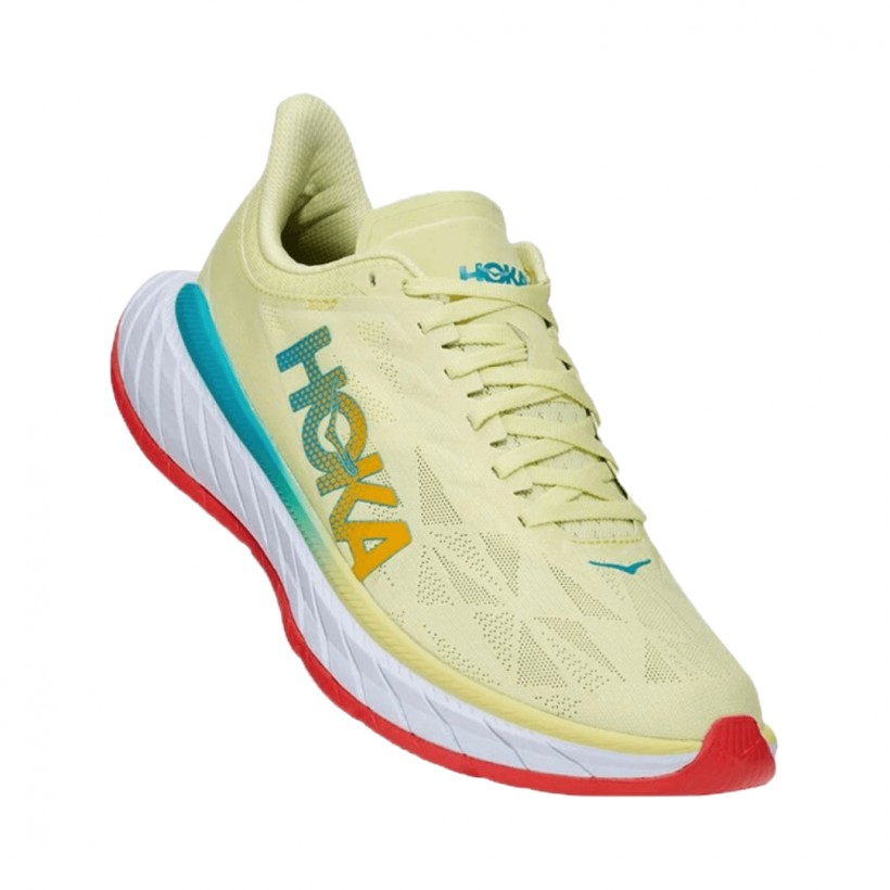 Hoka One One Carbon X 2 Shoes Coral Yellow SS21