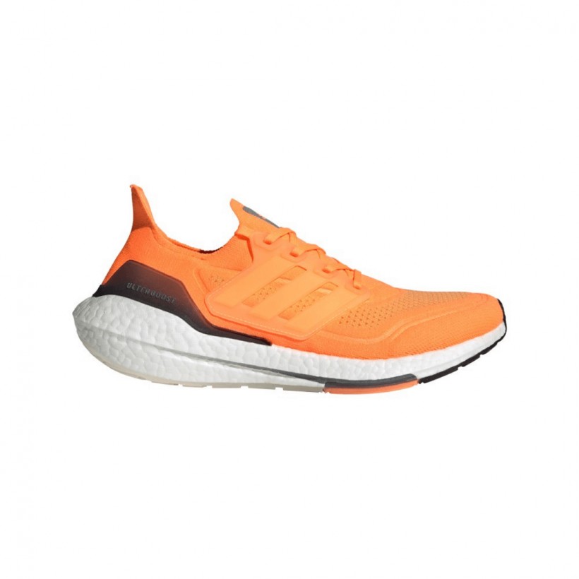 Adidas Ultraboost 21 Running Shoes Orange White Blue