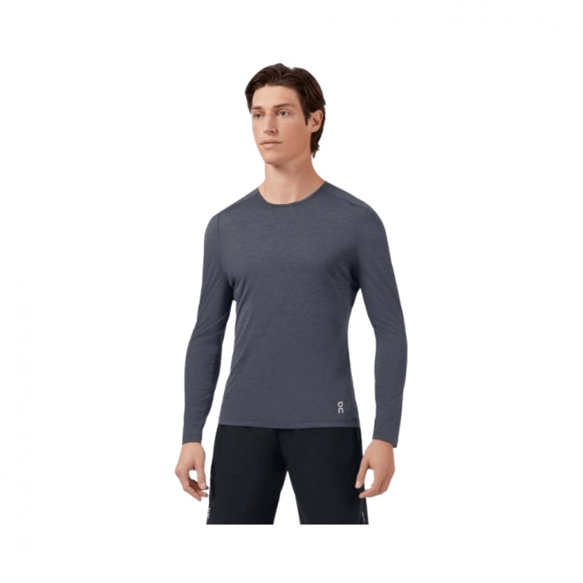 On Performance Long-T Long Sleeve Gray T-Shirt