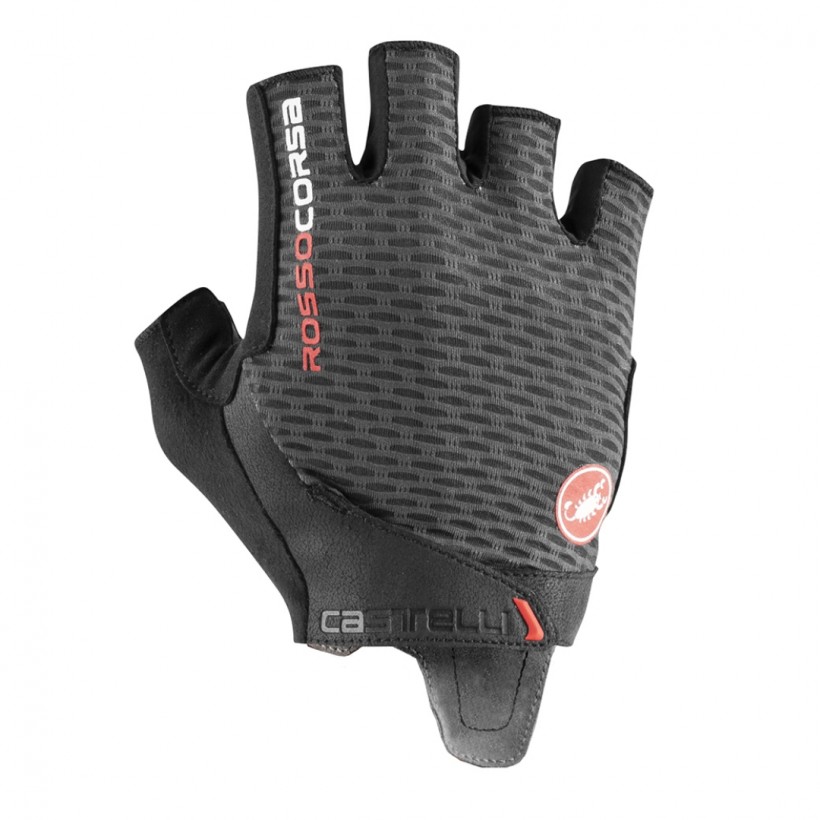 Castelli Rosso Corsa Pro V Handschuhe Dunkelgrau