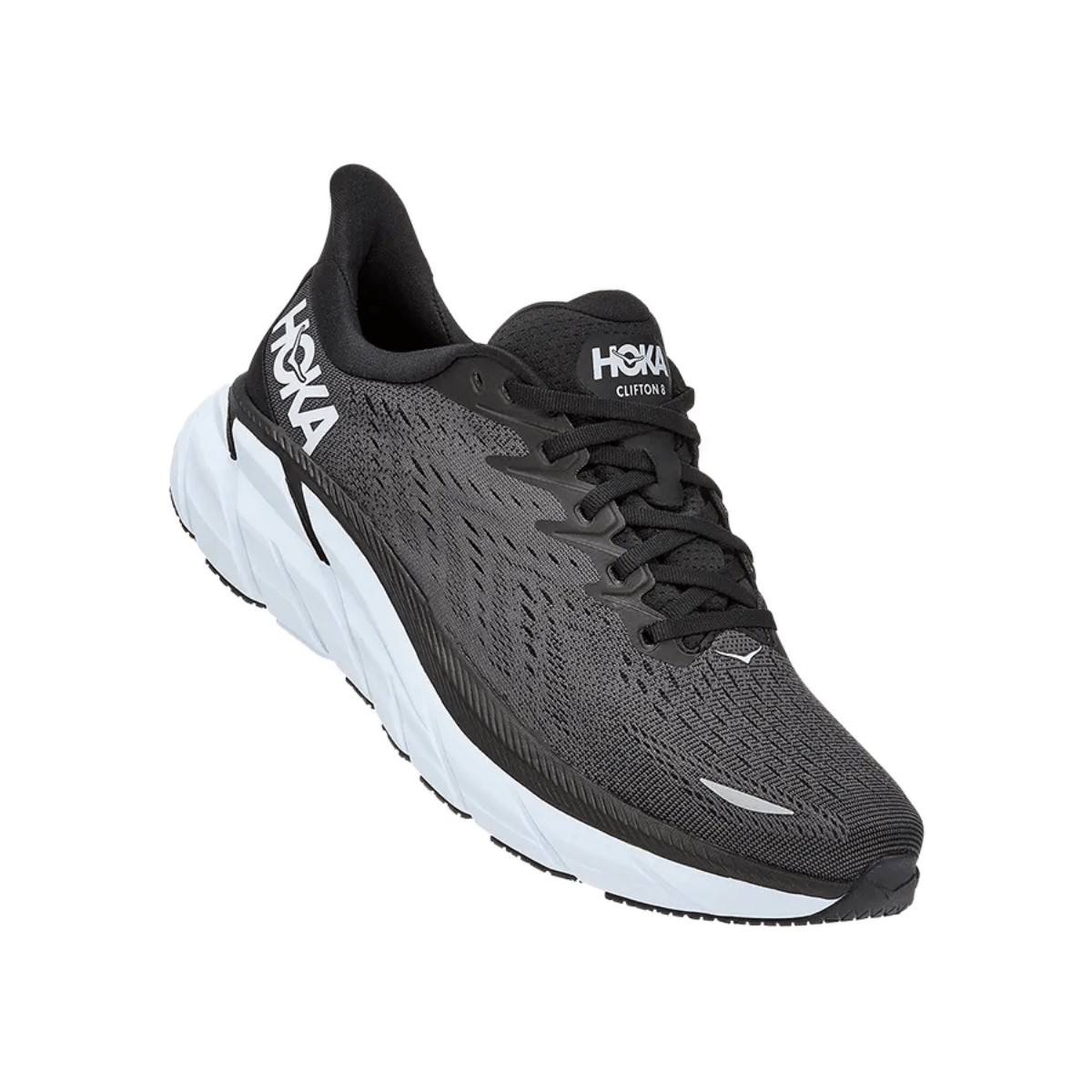 Hoka One One Clifton 8 Special Wide Shoes White Black AW21