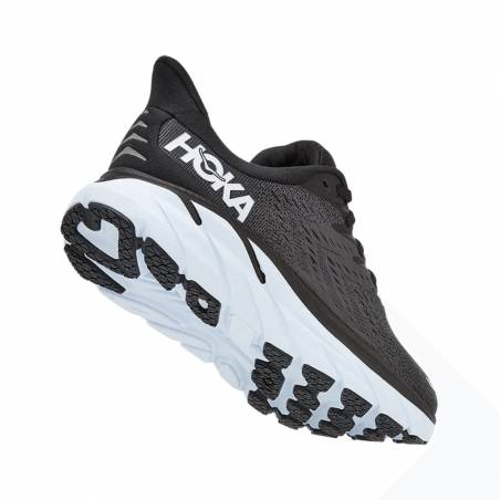 Scarpa Hoka One One Clifton 8 Larghezza speciale Bianco Nero