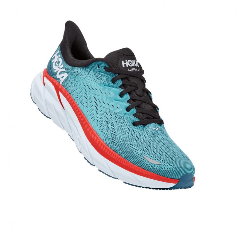 Hoka One One Clifton 8 Turkis Rot AW21 Schuhe