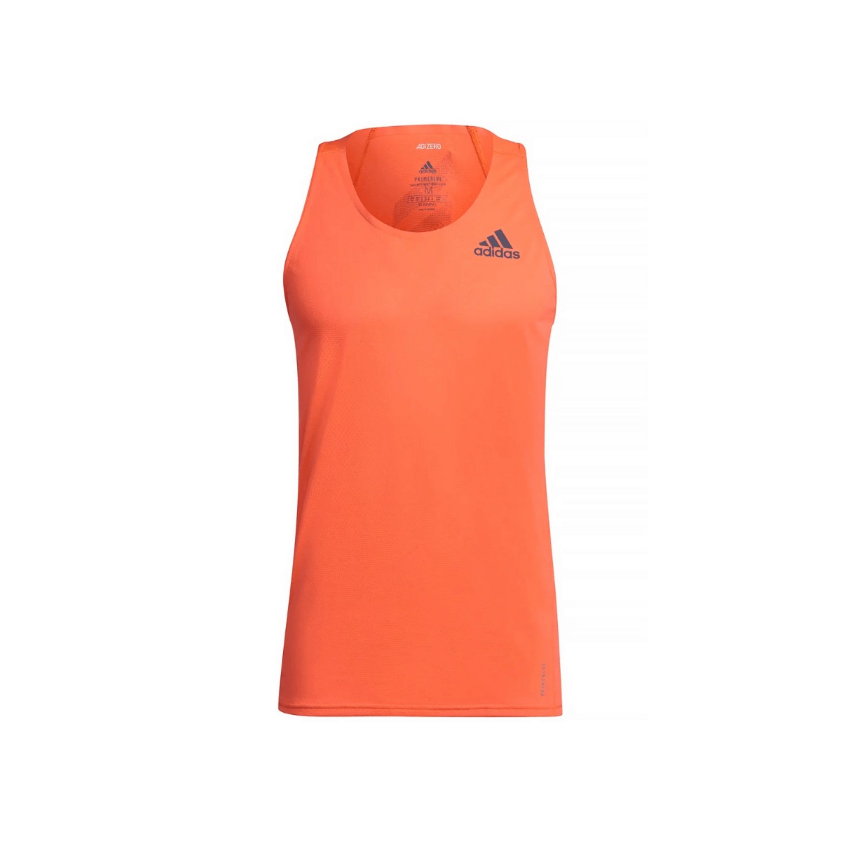 actividad más y más Aturdir Adidas Adizero Sleeveless Orange T-Shirt