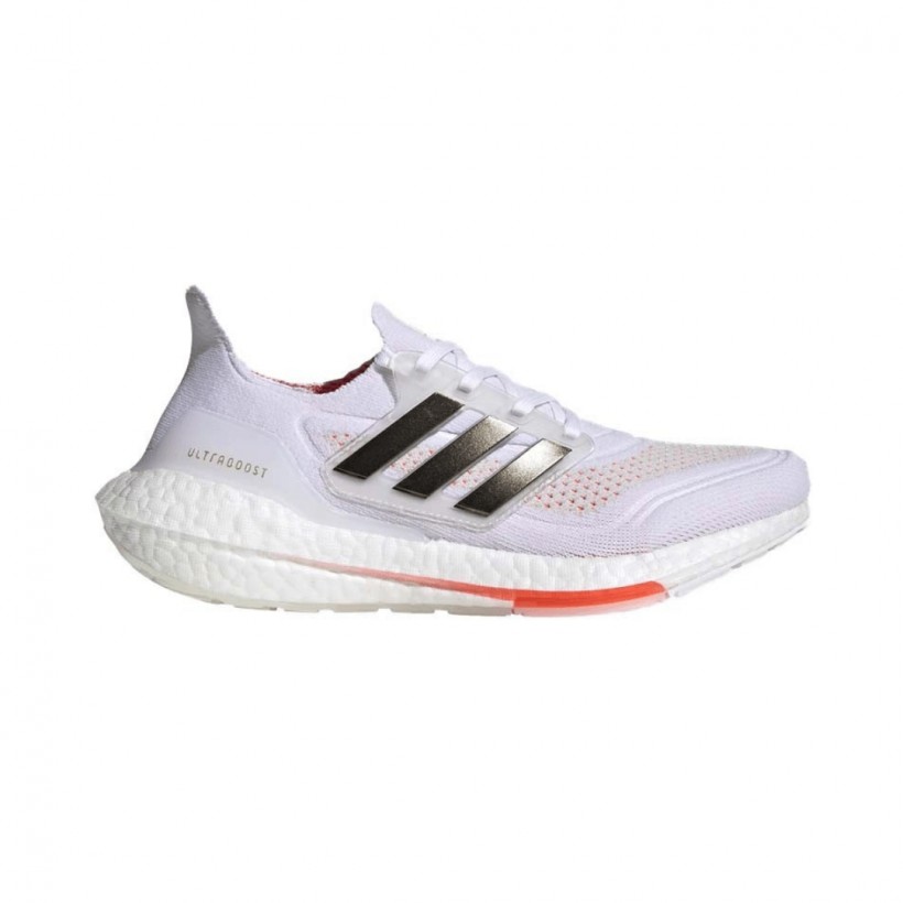Adidas Ultra Boost 21 White Black AW21 Women's Running Shoes