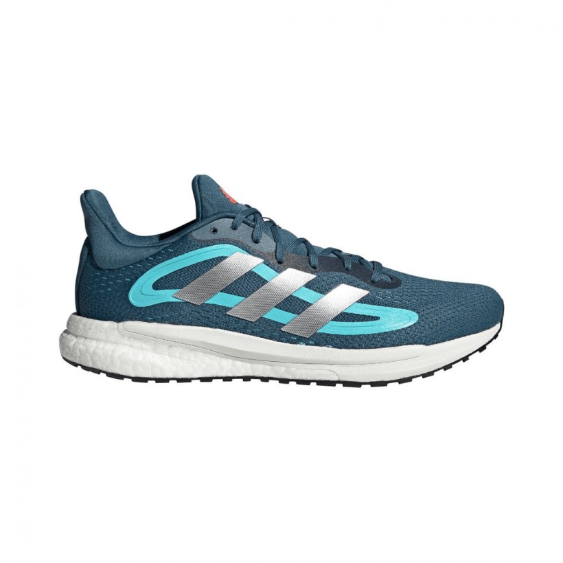 Adidas Solar Glide 4 Running Shoes Blue Silver White AW21