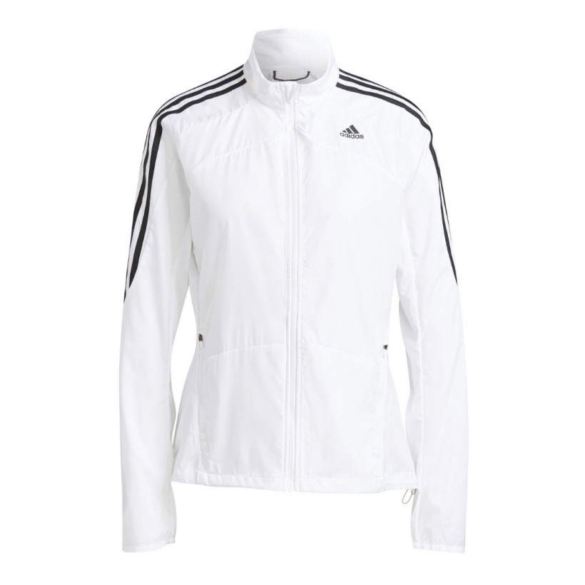 Jacket Adidas Marathon 3 Stripes White SS21 Woman