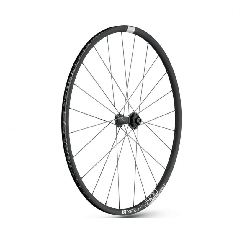 DT Swiss PR 1400 Dicut DB 21 12/100 MM Graphit front wheel