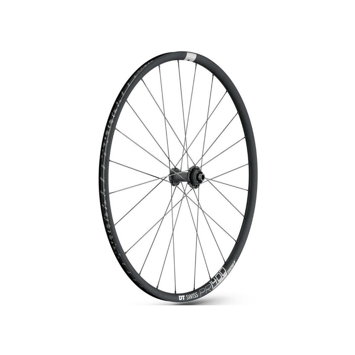 DT Swiss PR 1400 Dicut DB 21 12/100 mm Graphit front wheel