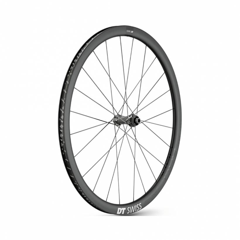Roue avant DT Swiss PRC 1400 Spline DB 35 12/100 mm