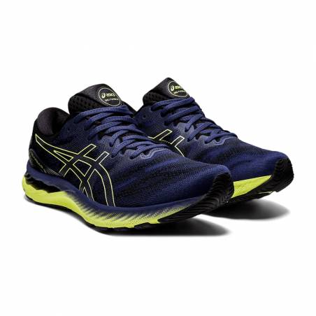 Asics azules online y amarillas