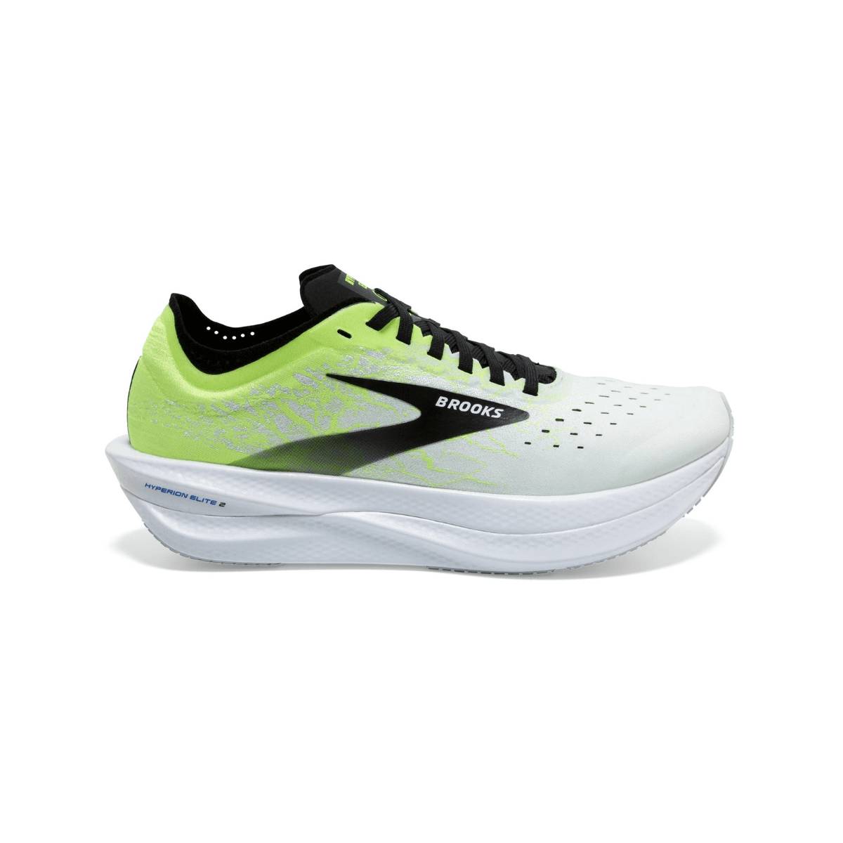 Chaussures Brooks Hyperion Elite 2 Noir Blanc Jaune AW21, Taille 42 - EUR