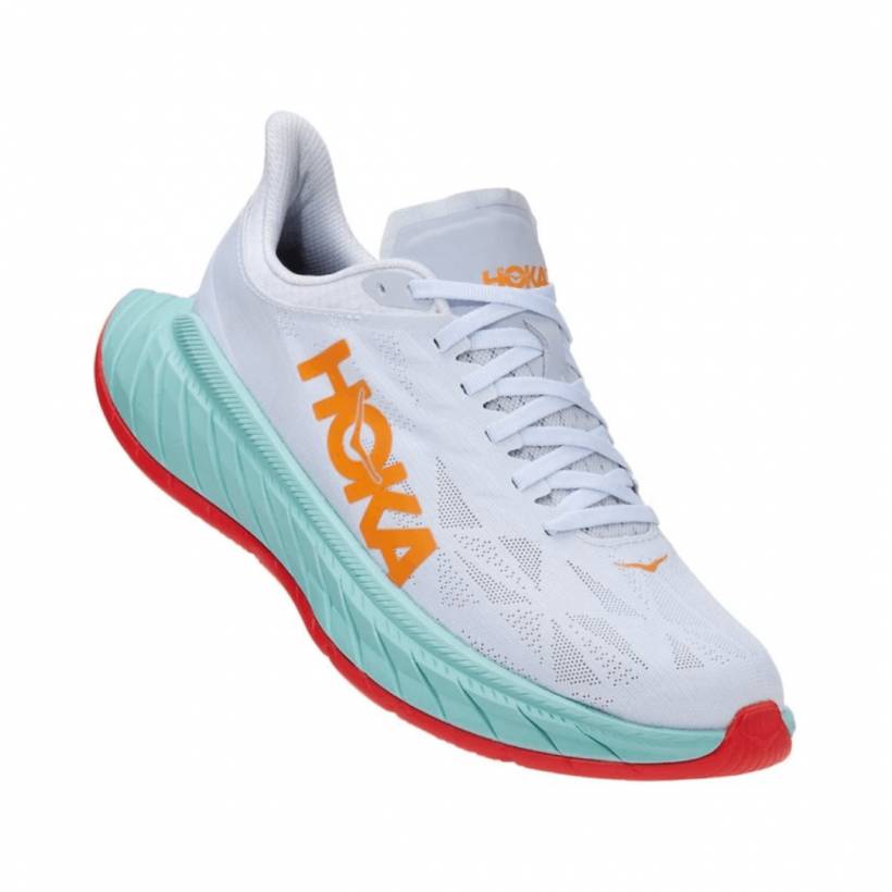 Buty Hoka One One Carbon X 2 Białe Pomarańczowe AW21