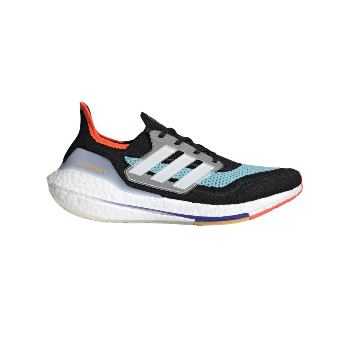 innovación Empotrar balsa Zapatillas Adidas Ultra Boost 21 Negro Azul Naranja AW21