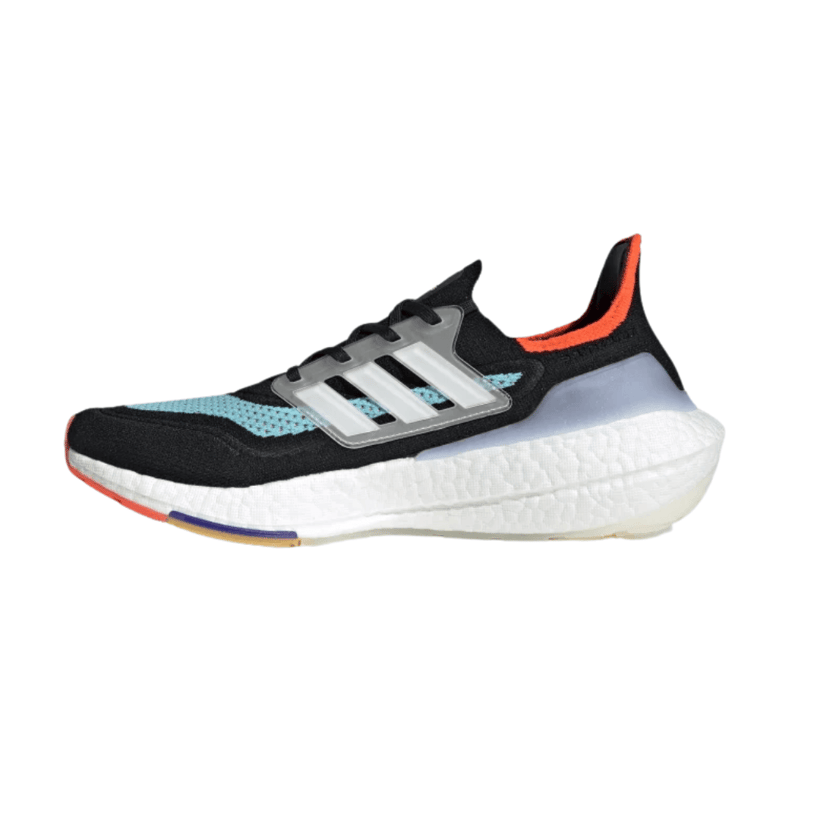 Adidas Ultra Boost 21 Running Shoes Black Blue Orange AW21