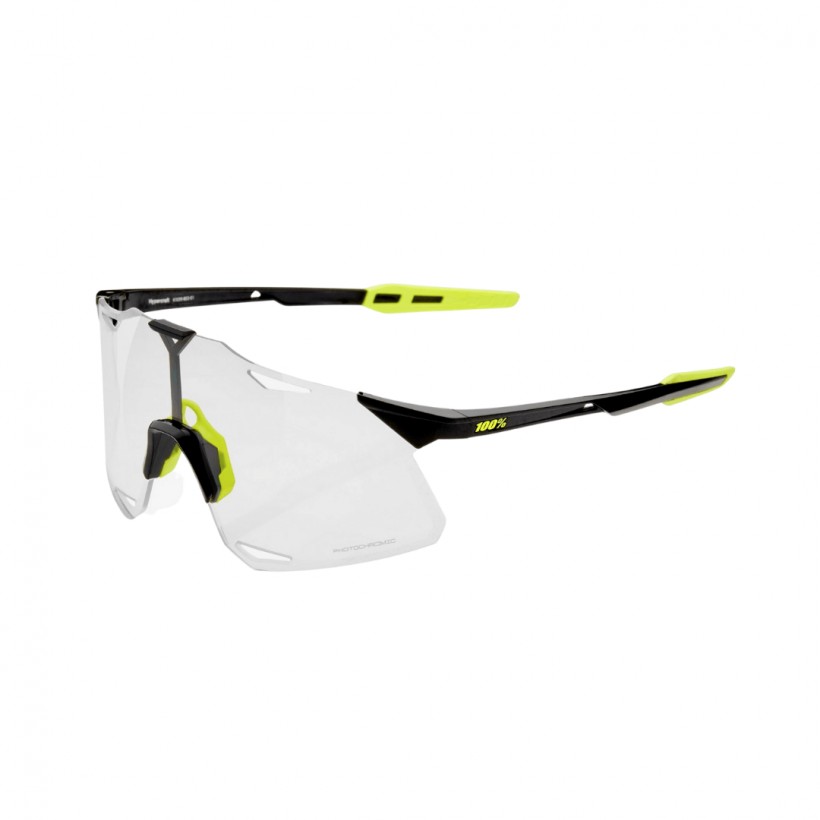 100% Hypercraft Glasses - Gloss Black - Photochromic Lenses