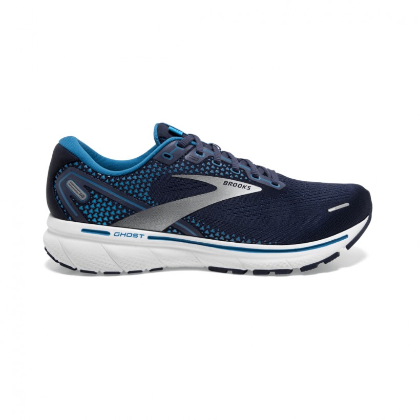 Brooks Ghost 14 Shoes Navy Blue White