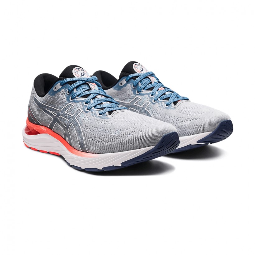 Asics Gel Cumulus 23 Laufschuhe Grau Weiß AW21