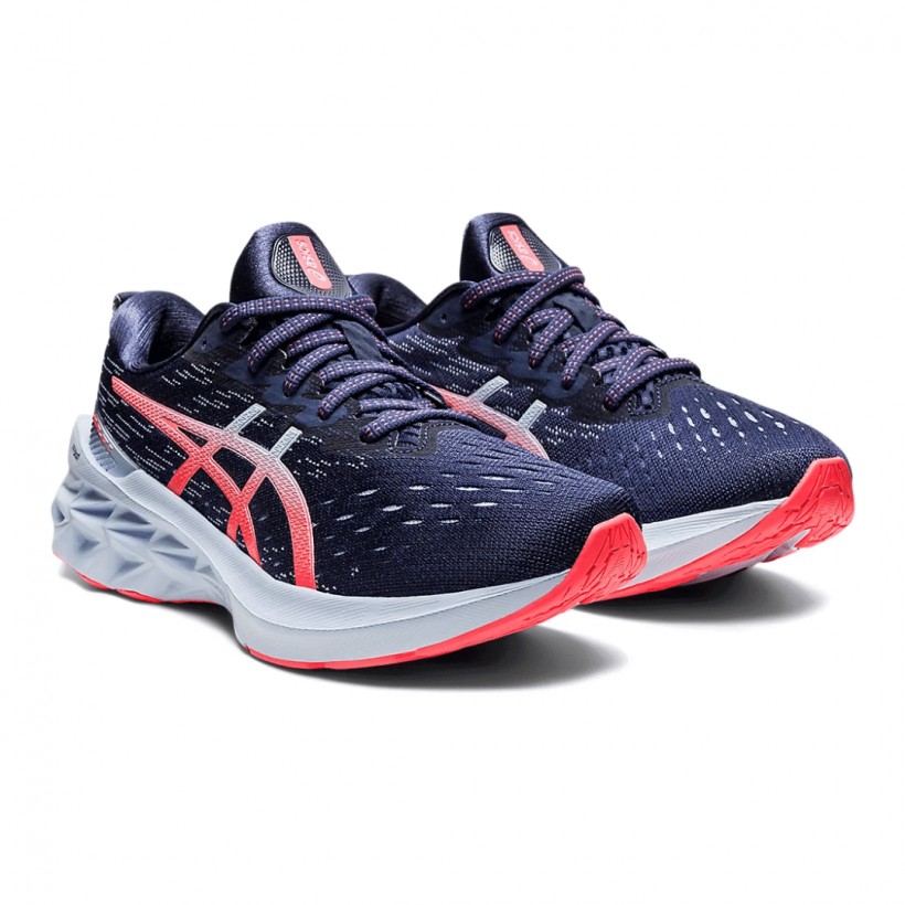 Asics Novablast 2 Damen Laufschuhe Grau Rot AW21