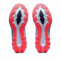 Tênis de corrida feminino Asics Novablast 2 Grey Red AW21