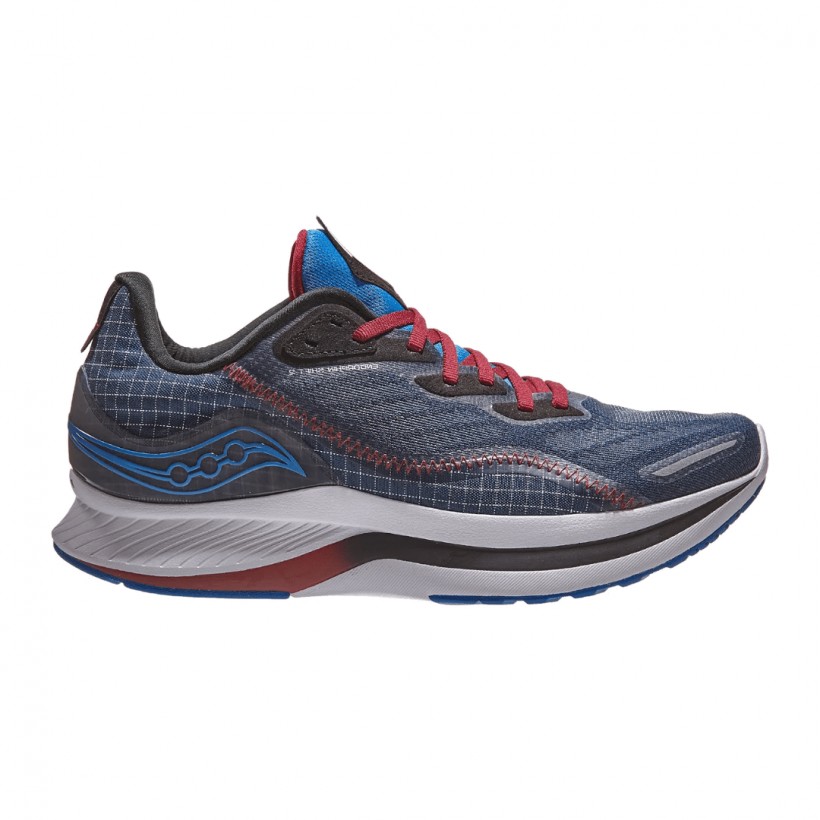 Saucony Endorphin Shift 2 shoes dark blue, red and white AW21