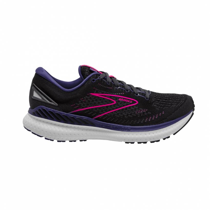 Damskie buty do biegania Brooks Glycerin GTS 19 czarno-różowe AW21