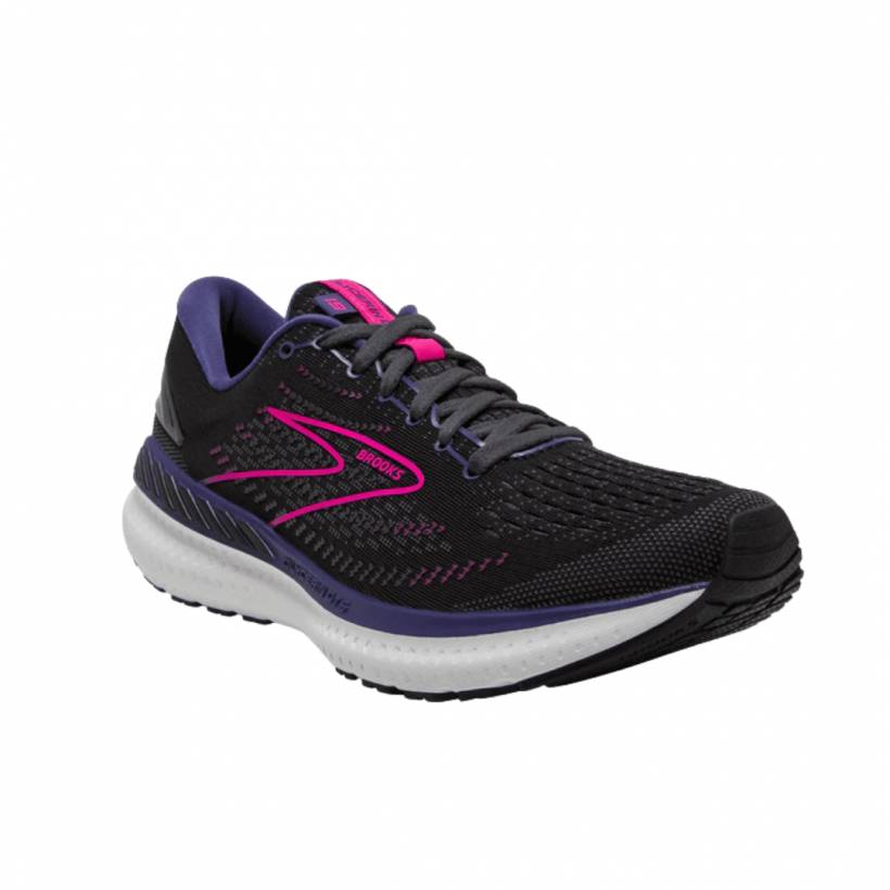 Damskie buty do biegania Brooks Glycerin GTS 19 czarno-różowe AW21