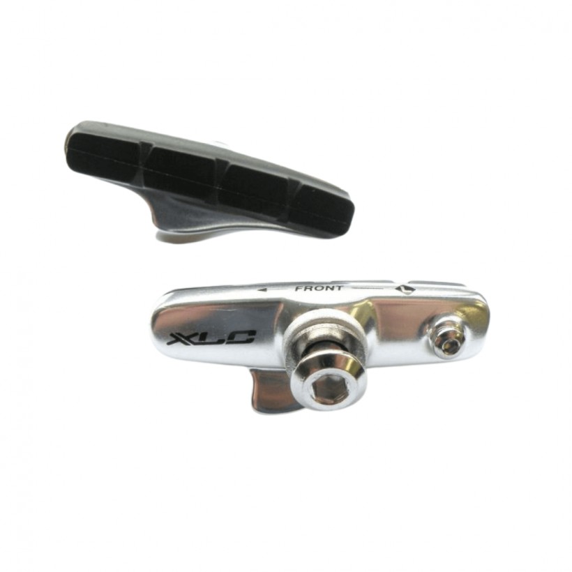 Conjunto de sapatas de freio XLC BS-R02 4 Road 55mm Silver Black