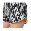 New Balance Short imprimé Fast Flight Split Blanc Noir Femme