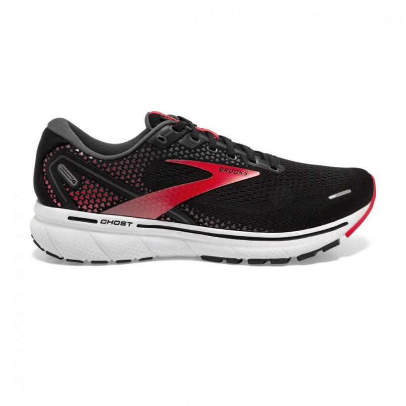 Brooks Ghost 14 Shoes Black Red White AW21
