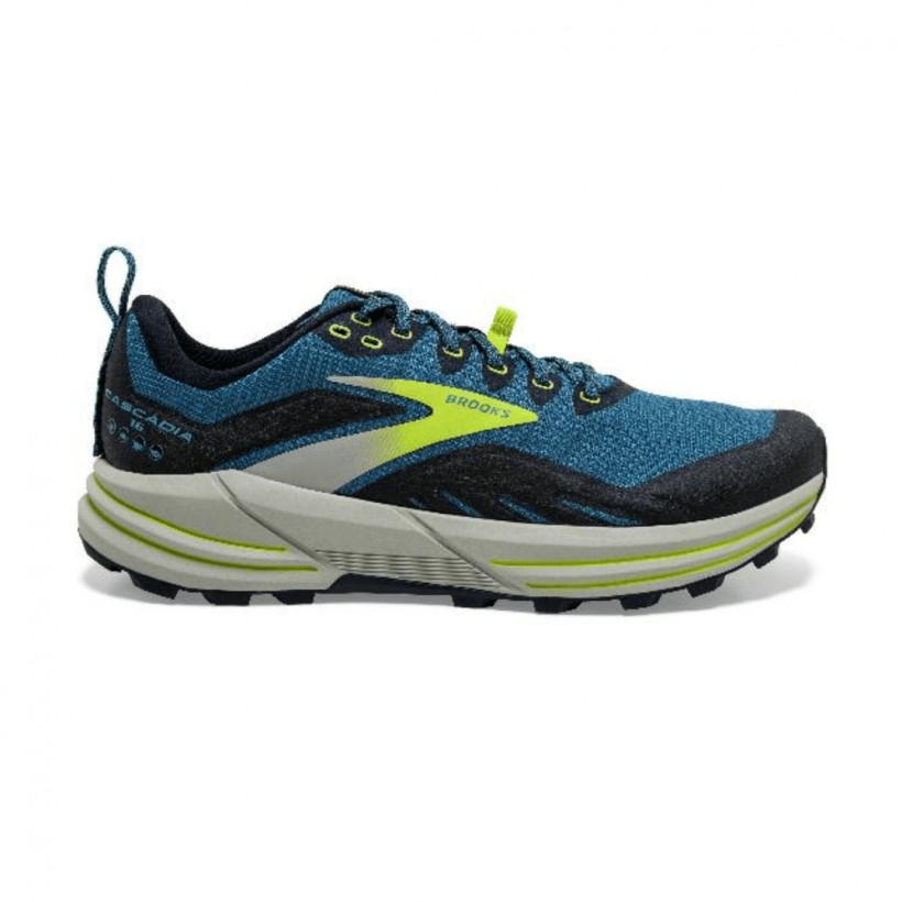 Brooks Cascadia 16 Schuhe Blau Gelb Weiß AW21