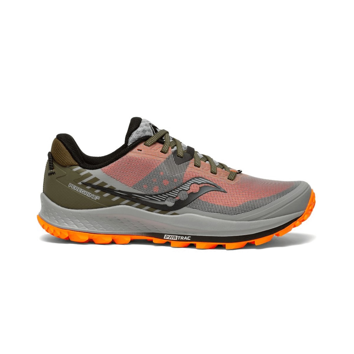 Saucony Peregrine 11 Running Shoes Gray Orange AW21