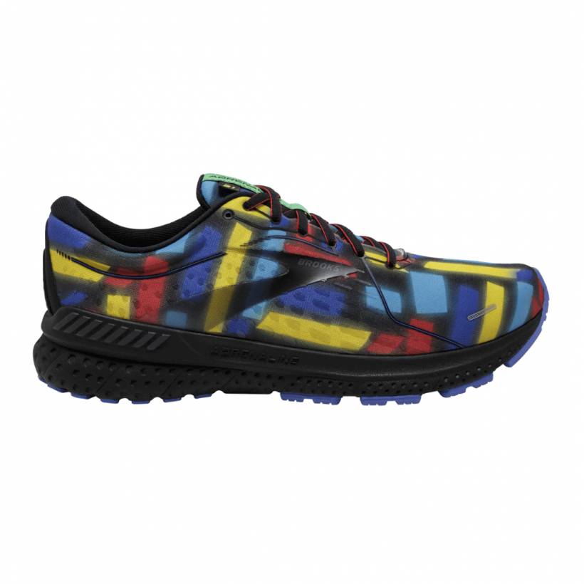 Brooks Adrenaline GTS 21 Scarpe Nero Rosso Blu AW21