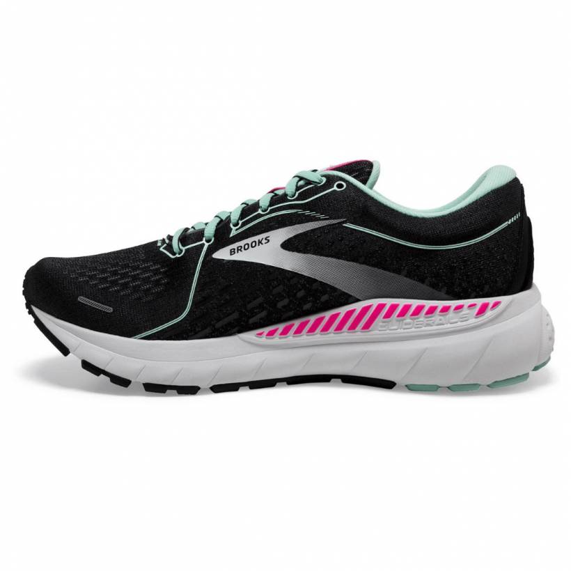 Zapatillas Brooks Adrenaline GTS 21 Negro Rosa Azul AW21 Mujer