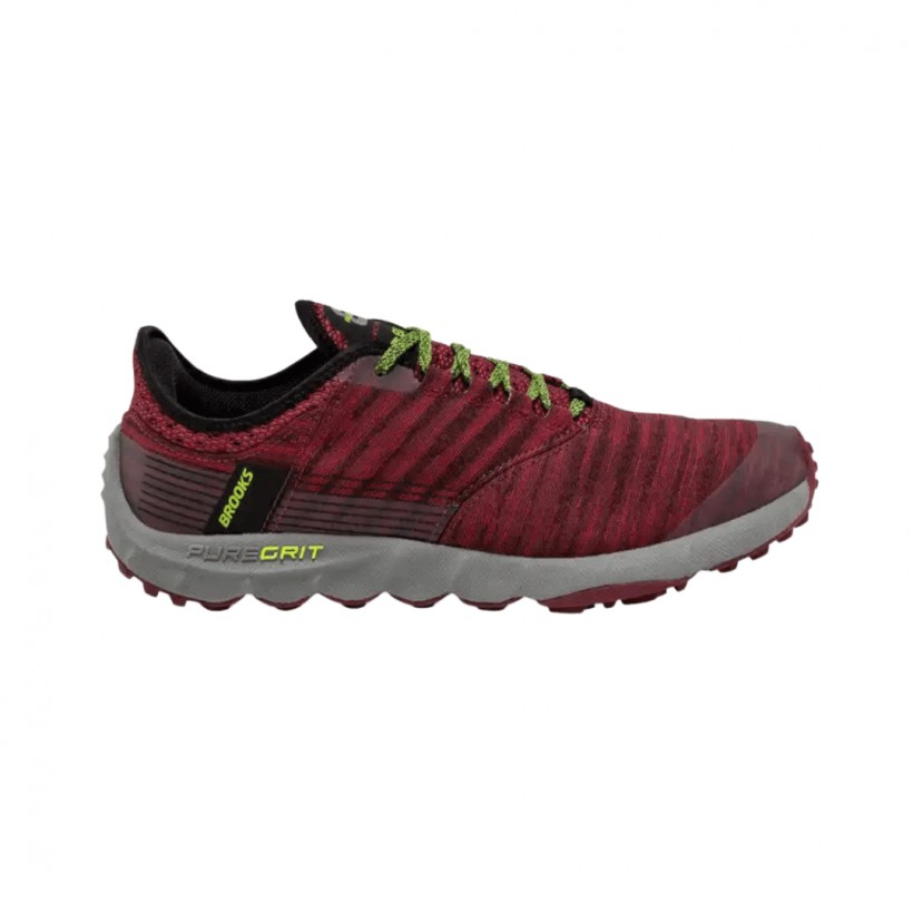 Scarpe da trail uomo Brooks PureGrit 8 Red Fluo Grey AW19
