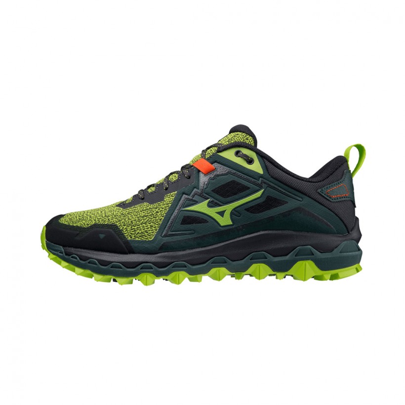 Mizuno Wave Mujin 8 Schwarz Grün AW21 Laufschuhe
