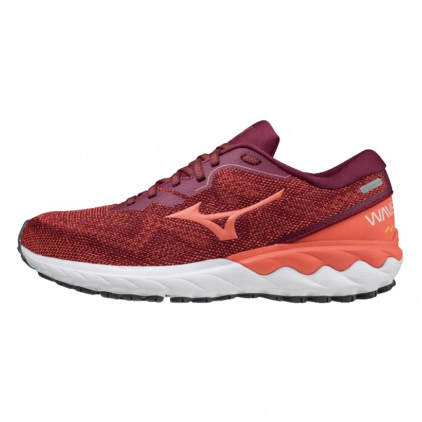 Zapatillas Mizuno Wave Skyrise 2 Rojo Naranja AW21 Mujer