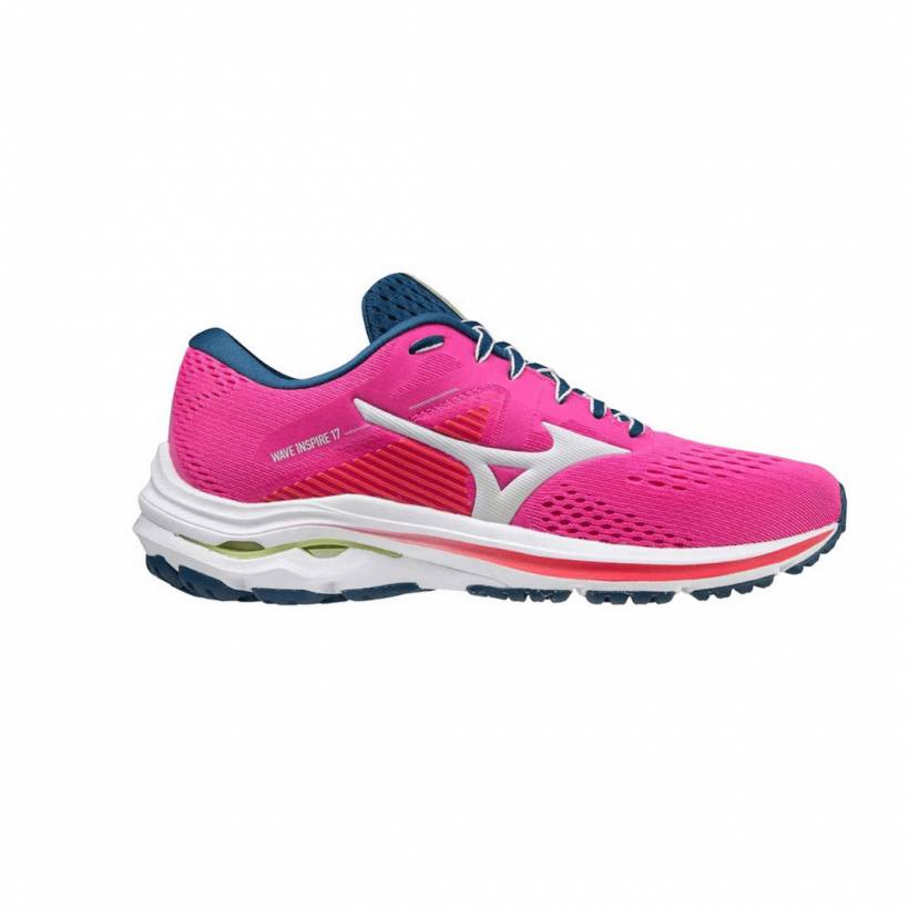 Mizuno Wave Inspire 17 Różowo-białe buty damskie AW21