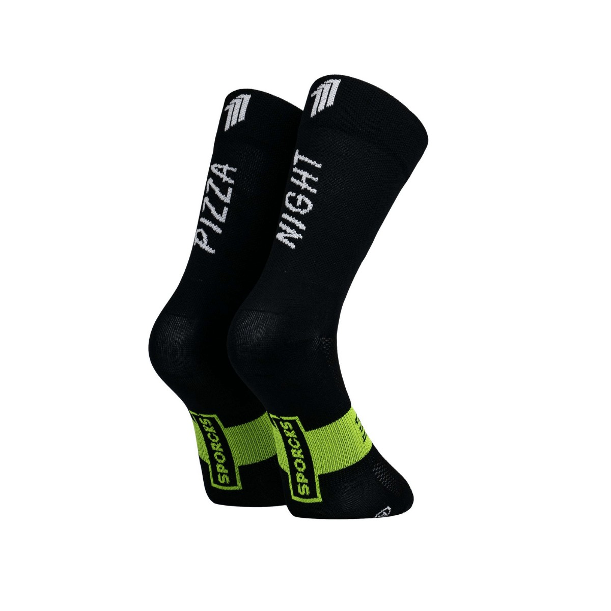 Schwarze Socken günstig Kaufen-Sporcks Pizza Schwarze Socken, Größe S. Sporcks Pizza Schwarze Socken, Größe S <![CDATA[Sporcks Pizza Schwarze Socken Ultraleichte Socke aus hochwertigen Stoffen. Der obere Bereich des Fußes ist mit Mesh bedeckt, um eine optimale Atmu