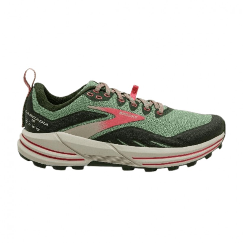 Brooks Cascadia 16 Green Pink Black AW21 Women's Shoes