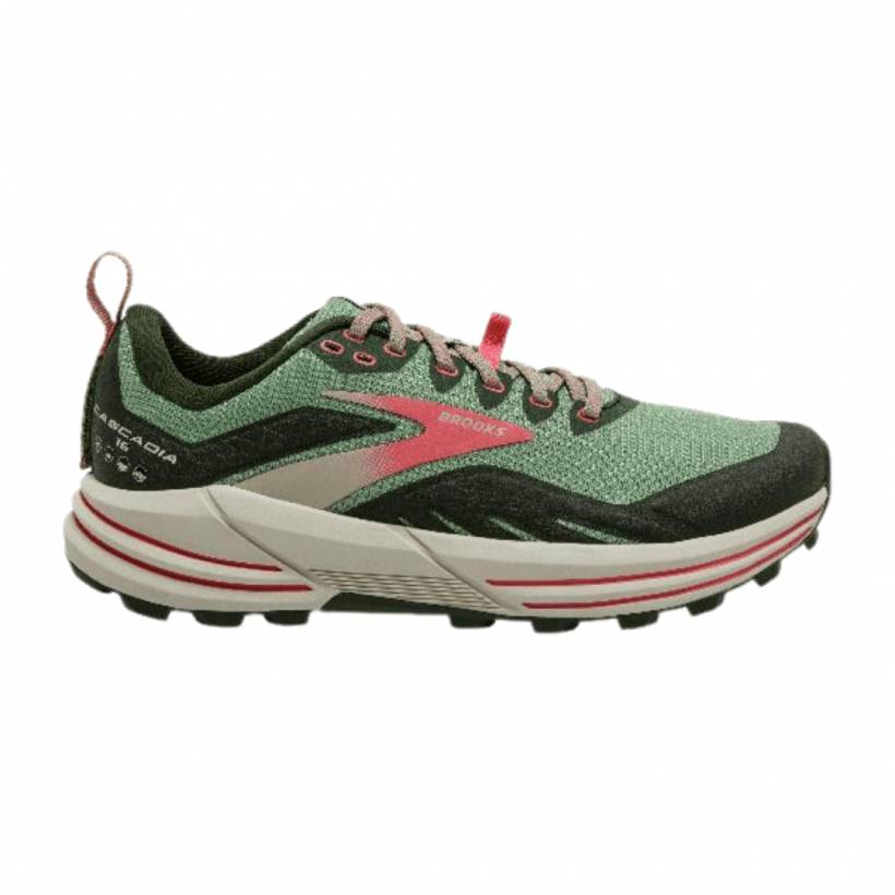 Chaussures Femme Brooks Cascadia 16 Vert Rose Noir AW21