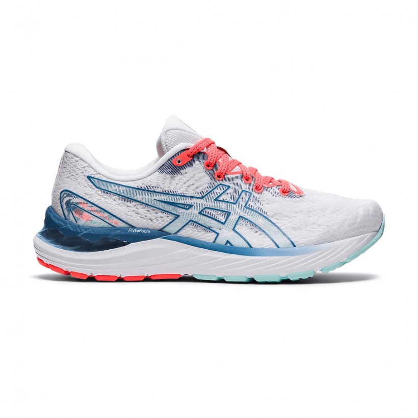 Asics Gel Cumulus 23 White Gray AW21 Women's Running Shoes