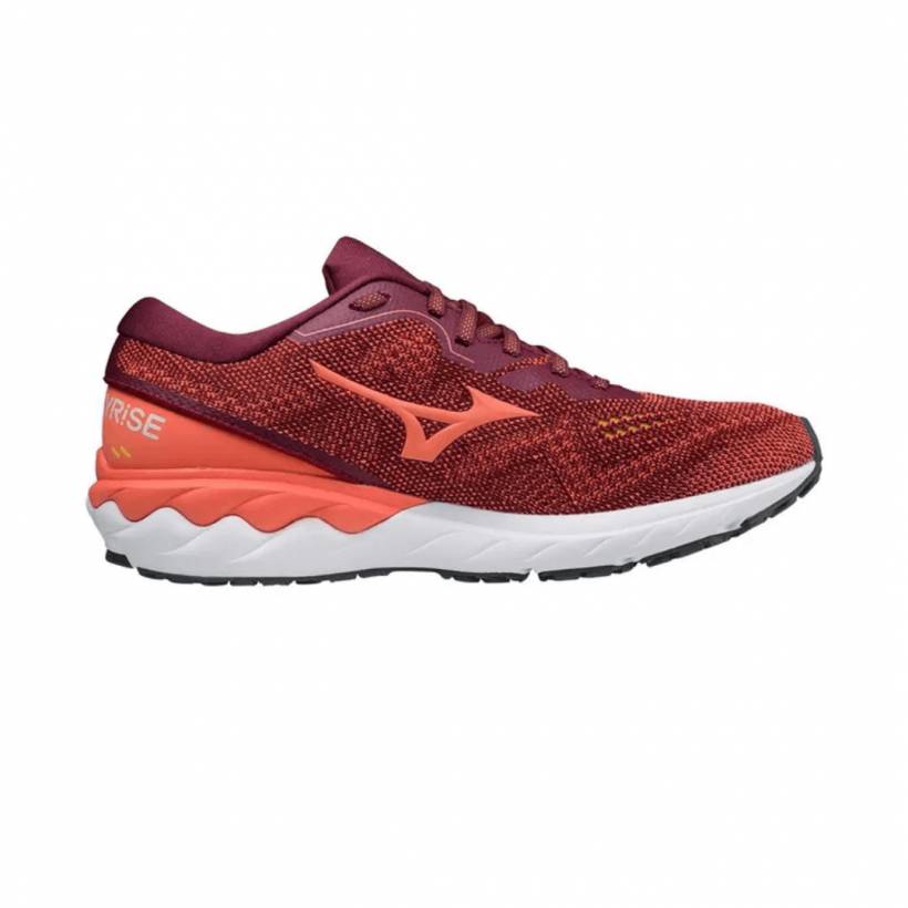 Zapatillas Mizuno Wave Skyrise 2 Rojo Naranja AW21 Mujer